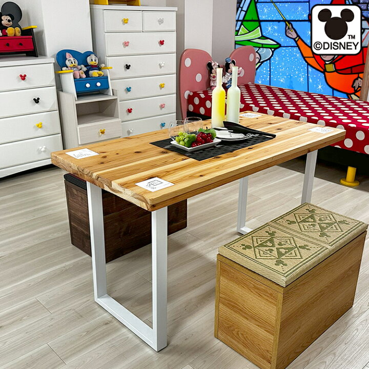 楽天市場】テーブル 幅120cm ベンチ 幅60cm ディズニー テーブル+ 
