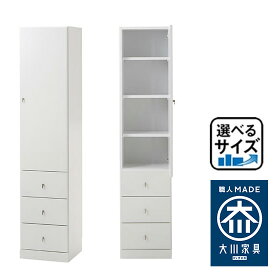 ［エントリーでポイント5倍］ クリアクリーン | 隙間収納 20cm 25cm 30cm 35cm 40cm 完成品 すきま収納 扉＋引き出しタイプ 【 洗面所 ランドリー 収納 収納棚 ラック すき間収納 洗面所 ランドリーチェスト 日本製 スリム収納 スリムラック 薄型 収納 おしゃれ