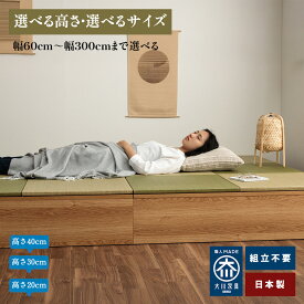 清風 | 小上がり収納 こあがり 畳 収納 日本製 畳 ユニット 完成品 収納付き 【 小上がり 高床式ユニット畳 収納 小上がり 畳ボックス収納 ロータイプ たたみ 置き畳 フローリング 国産 和風 リビング収納 小上がりシングル 布団収納