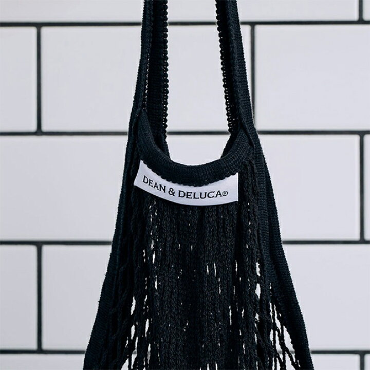 楽天市場】ディーンアンドデルーカ ネットバッグ (ブラック/ナチュラル  