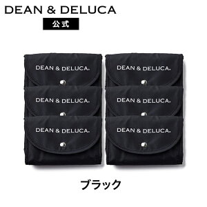 �f�B�[���A���h�f���[�J �V���b�s���O�o�b�O (�u���b�N/�i�`������) 6�_�Z�b�g DEAN&DELUCA�l�C ���S���� ������� �V���v�� �G�R�o�b�O �܂肽���� �y�� �R���p�N�g ���W�� �g�[�g�o�b�O ����
