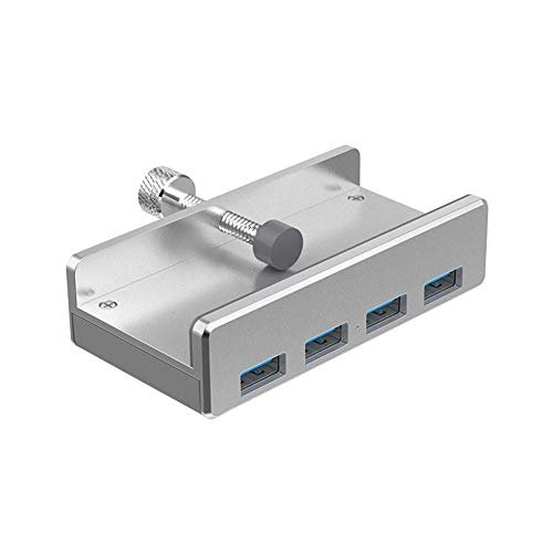 MR:Kinbelle USBハブ クリップ式 4ポート 5Gbps高速 USB3.0 アルミニウム 正規激安 登場 パソコンに固定できる 超軽量 1mUSB延長ケーブル付き バスパワー