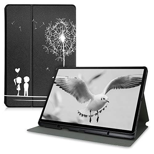 MR:kwmobile 対応: Samsung Galaxy Tab S7 Plus 保護 全品送料無料 ケース - 即納送料無料 スタンド付き FE タンポポの綿毛ラブデザイン タブレット