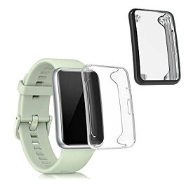 MR:kwmobile 対応: Huawei Watch Fit 用 2x プロテクター ケース - TPU シリコン製 ボディ カバー セット