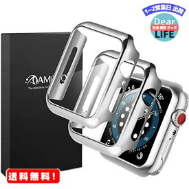 MR:【マット仕上げの2020改良モデル】AMOVO Apple Watch 用 44mm ケース Series4/Series5/Series6/SeriesSE 専用 液晶全面保護カバー Apple Watch 用 フィルム日本旭硝子材 PCフレーム 傷防止 Apple Watch 用 防水カ...