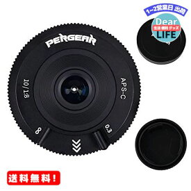 MR:Pergear 10mm F8 レンズ 超薄型パンケーキレンズ 小型 マニュアルフォーカス広角レンズ APS-C M4/3マウント オリンパス/パナソニックミラーレスカメラ対応