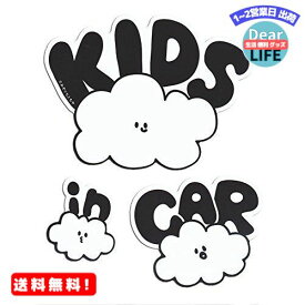 No BoRDER(ノーボーダー) KIDS IN CAR ステッカー オリジナルドライブサイン CLOUD FAMILY 2 【シールタイプ】 STC-002AAG/S