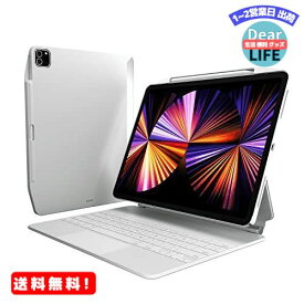 MR:【SwitchEasy】 iPad Pro 12.9 2021 対応 ケース Apple Pencil 充電 ペン収納 カバー 純正 Magic Keyboard Smart Keyboard Folio 対応 保護ケース [ Apple iPadPro12.9 第5世代 アイパッドプロ 12.9インチ 2021年 対応 ] CoverBuddy ホワイト