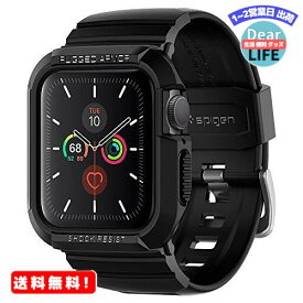 Spigen Apple Watch バンド 一体型 ケース Series SE/Series 6 / Series 5 / Series 4 40mm 対応 落下 衝撃 吸収 ラギッド・アーマー プロ ACS00546 (ブラック)