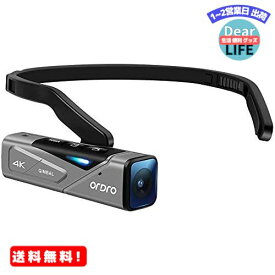 MR:Ordro EP7 4K ウェアラブル式 Vlog ビデオカメラ FPV 二軸防振搭載 IP65防水 WI-FIアプリ制御