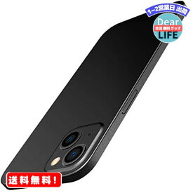 MR:JEDirect 超薄型(0.35mm薄さ) iPhone13 ケース 6.1インチ専用 カメラレンズ 保護カバー 軽量 マット質感 PPハードミニマリストケース ワイヤレス充電対応 (ブラック)