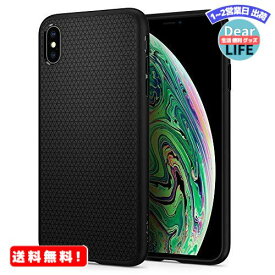 MR:【Spigen】 iPhone XS Max ケース 6.5インチ 対応 TPU 米軍MIL規格取得 耐衝撃 リキッド・エアー 065CS25126 (マット・ブラック)