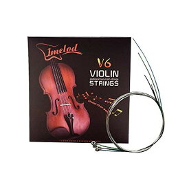MR: Imelodバイオリン弦ユニバーサルフルセット（G-D-A-E）バイオリンフィドル弦弦スチールコアニッケル銀ニッケルメッキボールエンド4/4 3/4 1/2 1/4バイオリン用