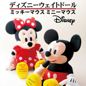 【最短出荷日6/5～】ディズニーウェイトドールミッキー 　ミニー【Disneyzone】【ウエイトドール】お祝い 出産祝い 内祝 贈呈品 ウエディング 披露宴 挙式 バースデー くま ぬいぐるみ 子供 ベビー 孫 誕生日 出生　体重 ウエイトベア