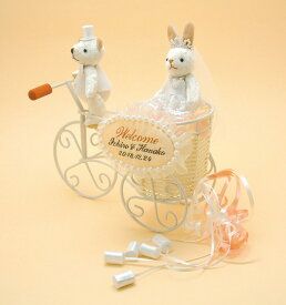 【ポイントUP】ウエルカムオブジェ【DC】 ラブリーCar・ テディベア＆ラビット【ウェルカムボード　手作りキット　ソープフラワー】