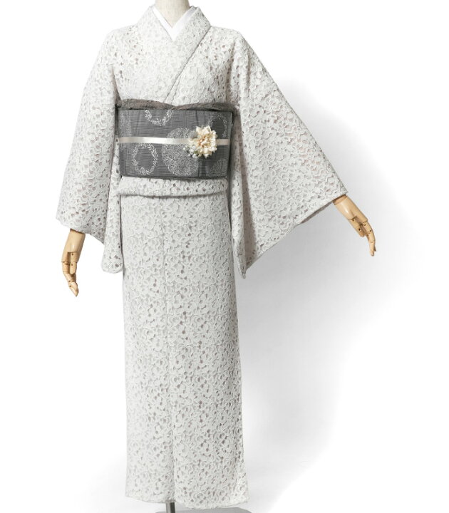 楽天市場】【20%OFFクーポン配布中】レース着物 袷 ラッセルレース  