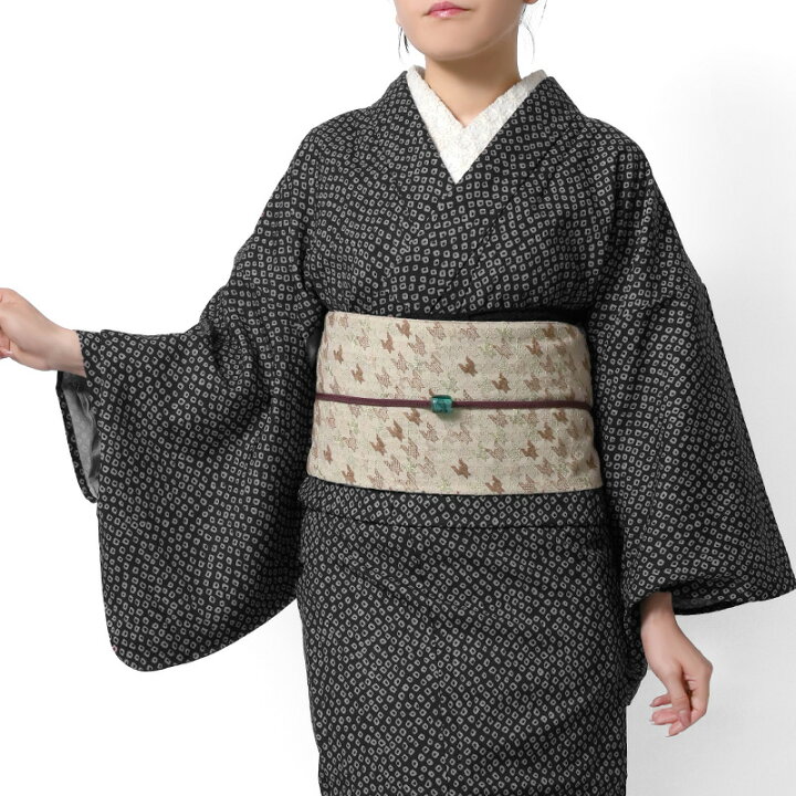 楽天市場】着物 単衣 鹿の子 絞り風 洗える着物 イージーケア 仕立て  
