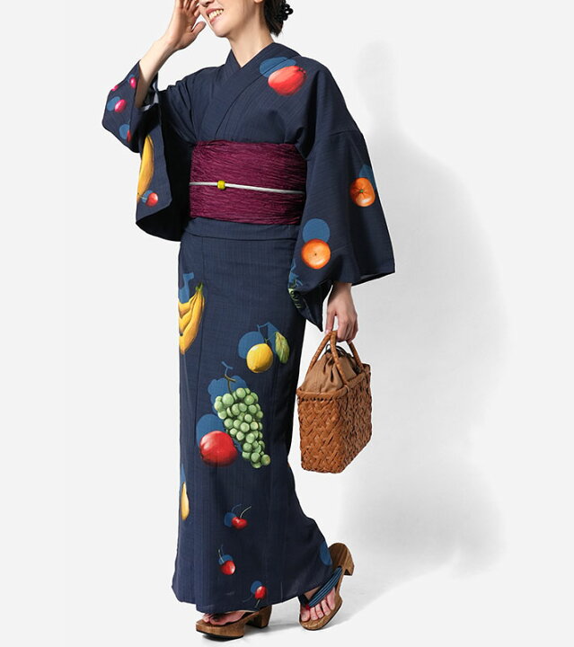楽天市場】【15%OFFクーポン配布中】夏着物 飛ばすぜフルーツ 飛び柄 