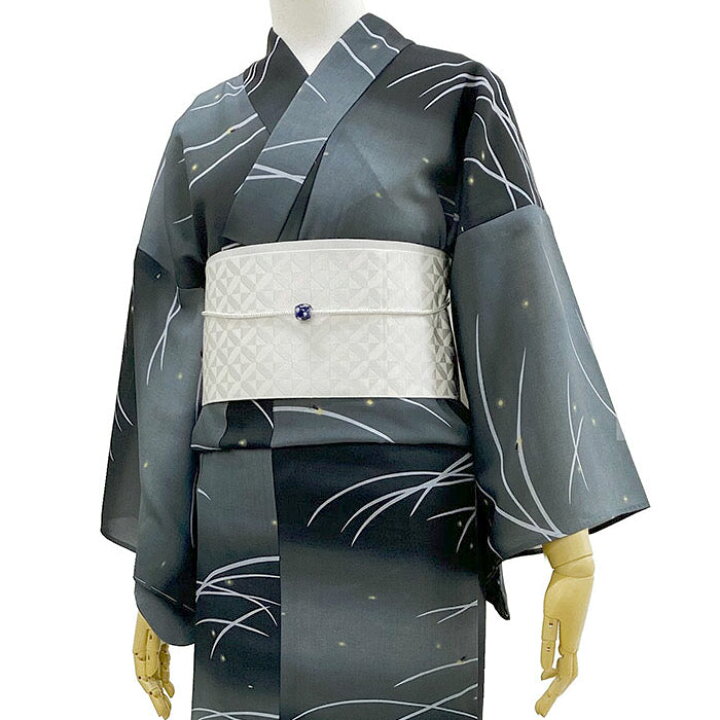 楽天市場】【スーパーSALE】撫松庵 露芝と蛍 グレー グラデーション 