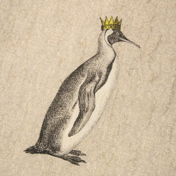 楽天市場】名古屋帯 ペンギン 王冠 魚 ベージュ メルヘン 童話 絹 日本 