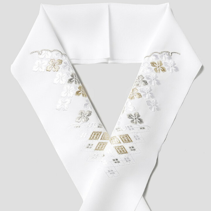 楽天市場】【3点15%OFFクーポン配布中】半衿 刺繍 礼装用 雪輪 七宝 菱 