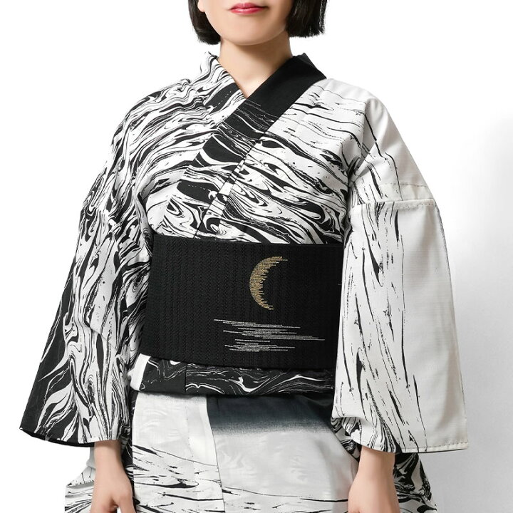 新品】コシノジュンコセオアルファ洗える着物 浴衣黒