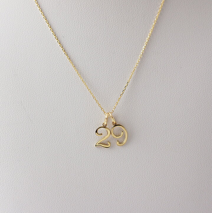 楽天市場】k18 ゴールド ネックレス ペンダントトップ ナンバー  