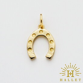 k18 ゴールド ネックレス ペンダントトップ 馬蹄　ホースシュー チャーム 18金 お守りジュエリー 重ね付け 華奢 魔除け 18k ラッキーチャーム