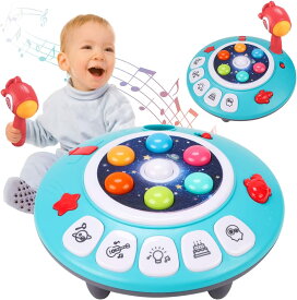 【送料無料】音楽 学ぶ 教育する おもちゃ 多機能 モグラたたきゲーム 光と音楽で設定されたノックおもちゃ 細かい運動技能玩具 室内玩具 3歳以上の男の子と女の子