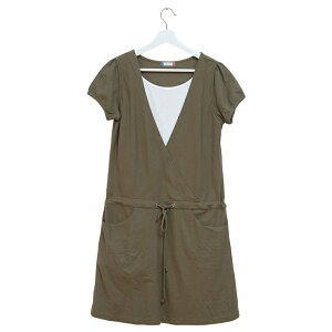 授乳服 マタニティ クールドライカノコカシュクールチュニック ワンピース ミルフェルム マタニティ パジャマ