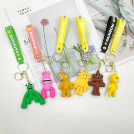 【即納】レインボーフレンズ キーホルダー ロブロックス ROBLOX シリカゲル レインボーフレンズ 萌えグッズ ペンダント バッグ飾り 携帯 鍵 自動車飾り 軽量 オシャレ 可愛い