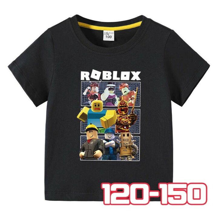 楽天市場】【即納】ROBLOX 120-150cm ロブロックス Tシャツ A1ブラック  