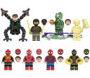 【即納】スパイダーマン レゴ 新作 互換 ミニフィグ ブロック 8体セット 武器付き 悪魔 LEGO 人形 互換品 送料無料 知育玩具 ナノブロック 組み立て 誕プレ ミニフィギュア spiderman 福袋 HAPPYBAG ハッピーバッグ