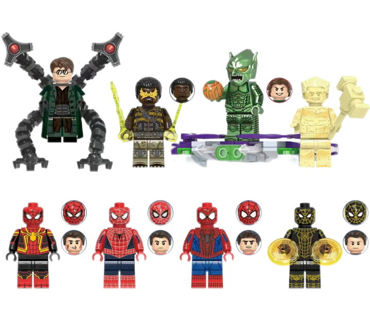 楽天市場】【即納】スパイダーマン レゴ 新作 互換 ミニフィグ 