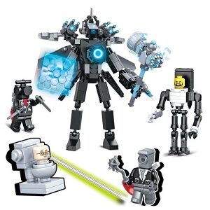 【即納】skibidi toilet タイタンカメラマン レゴ 互換 スキビディトイレ ミニフィグ ブロック 5体セット 武器付き 悪魔 LEGO 人形 互換品 送料無料 知育玩具 ナノブロック 組み立て 誕プレ ミニフ