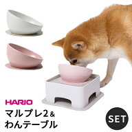 【新色追加】HARIO ハリオ マルプレ2 わんテーブル セット 犬 食器 フードボウル フレンチブルドッグ ペ…