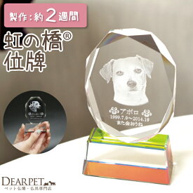 【クーポン有】ペット 位牌 スタイリッシュ クリスタル ペット位牌ペット仏具 写真彫刻 ペット供養 ガラス お位牌 記念碑 名入れ 遺影 写真入り レーザー 供養 犬 猫 動物 メモリアル ペットメモリアルグッズ ペットロス
