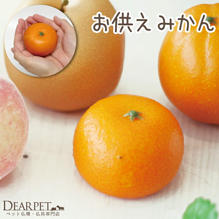 楽天市場 ペット仏具 お供え みかん 1個 本物そっくり 食べられませんペット供養 仏具 ミニ仏具 置物 フェイク 果物 お供え物 供物 柑橘 かわいい お悔やみ フルーツ ペット仏壇仏具のディアペット