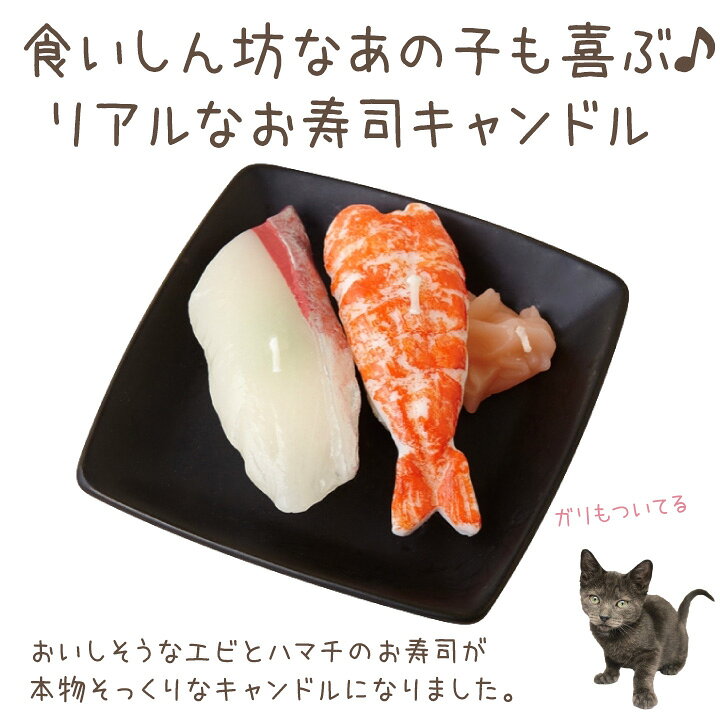 楽天市場 ペット仏具 お寿司 キャンドル エビ ハマチ お供え ろうそく 本物そっくり ペット仏壇 ペット供養 ローソク かわいい お悔み お盆 お彼岸 命日 犬 猫 ペット用 海老 えび ごはん ご飯 ペット仏壇仏具のディアペット