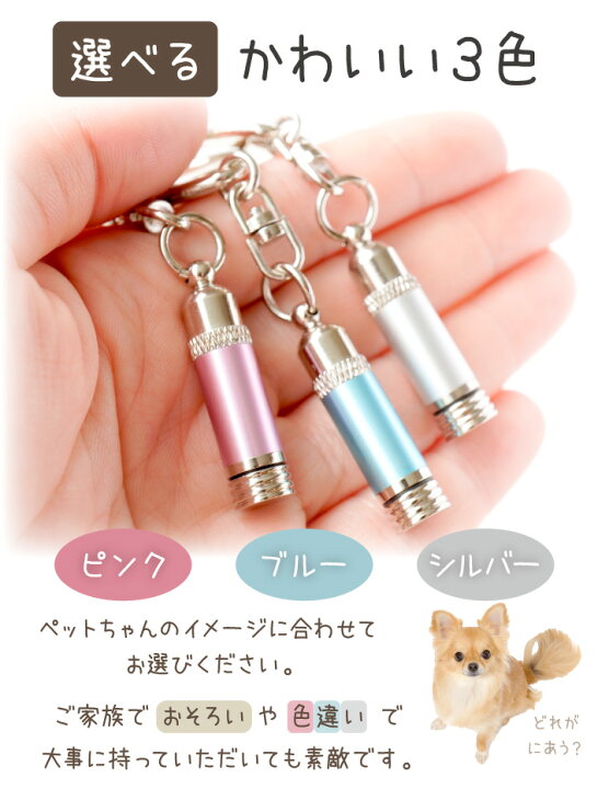 楽天市場】ペット供養 遺骨カプセル メタリックミニ キーホルダー 
