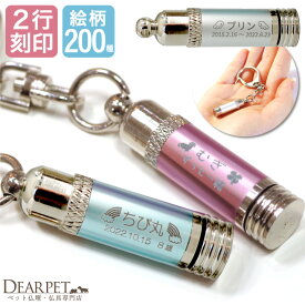 2行刻印 ペット 遺骨 カプセル メタリックミニカプセル キーホルダー 選べる3色 【ネコポス送料無料】ペットロス カプセル 名入れ かわいい 急ぎ ペット供養 遺骨 骨 犬 猫 動物 手元供養 遺骨カプセル 遺骨アクセサリー 分骨 思い出 供養 ミニ new