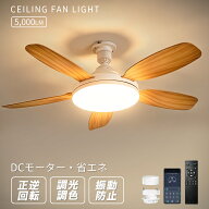 ＼期間限定クーポン配布／5000lm シーリングファンライト LED 省エネ 節電 ファン付き照明 シーリングフ…