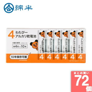 ȔvCx[guh [10][܂Ƃߔ]y72Zbgz킽ҁ[ P4 AJdr LR03/1.5V 10{pbN