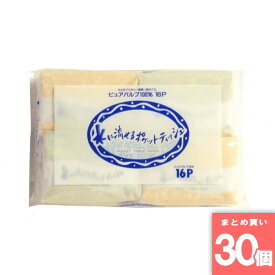 イデシギョー [取寄10][まとめ買い]【30個セット】水に流せるポケットティッシュ 16P [4970240120263]