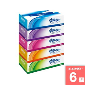 日本製紙クレシア [取寄10][まとめ買い]【12個セット】クリネックス ティッシュ 180W×5P 青 [4901750404659]