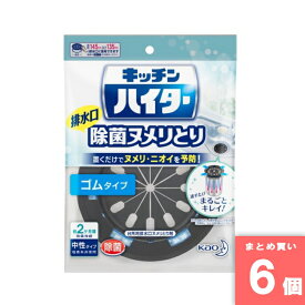 キッチンハイター除菌ヌメリ取り 本体ゴム 花王(kao) [まとめ買い]【6個セット】 [取寄10][4901301268884]