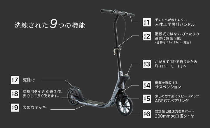 楽天市場】【ポイント10倍】OXELO オクセロ キックスケーター 大人用 