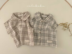 韓国ベビー服 キッズ服 子供服 チェックシャツ トップス valubebe ベルべべ