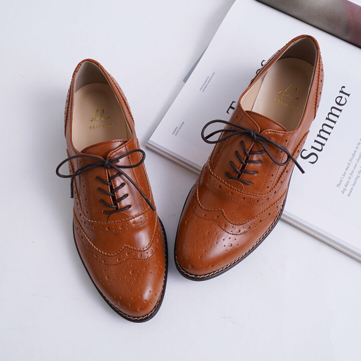 楽天市場】オックスフォードシューズ レディース メダリオン ウイング  