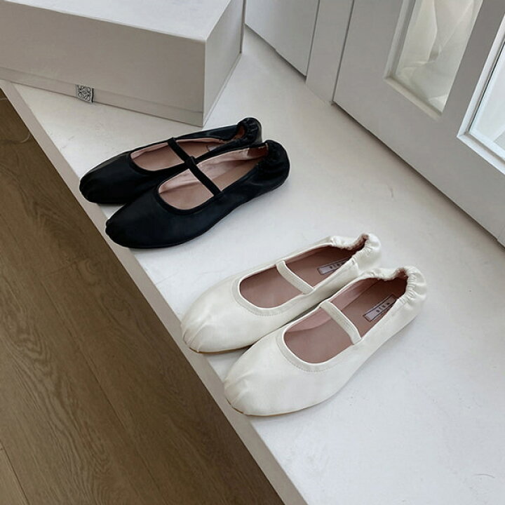 楽天市場】パンプス バレエシューズ フロントストラップ フラット 
